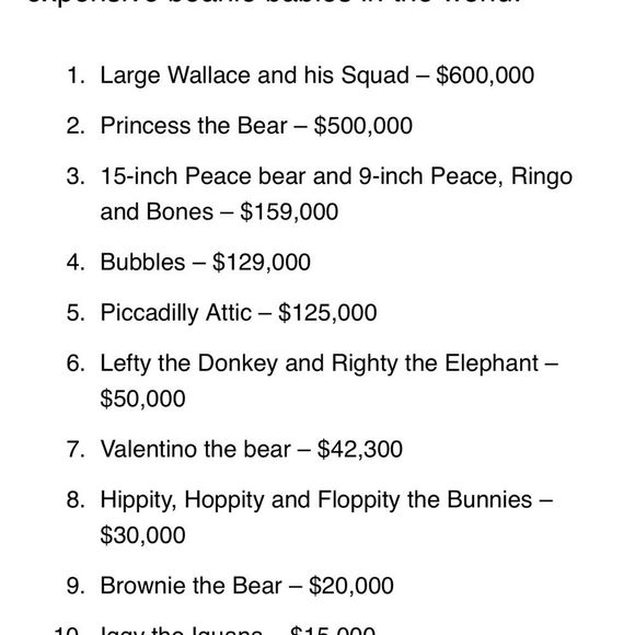 Valentino Beenie Baby Rare Aunthentic Collector Ed - Picture 5 of 6